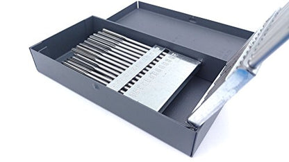 Accusize Industrial Tools 60 Pcs No.1 to No.60 Hss Ansi Chucking Reamer Set in Huot USA Index Metal Box, 5500-Sk00 | 60 Pc Set, Straight Shank, Straight Flute, Right-Hand Cut, +0.0001 to +0.0005 in Tolerance, Huot Box - size: #1 to 60#
