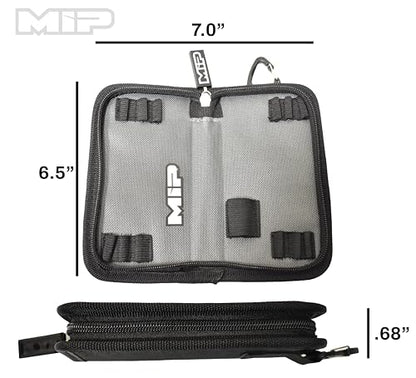 MIP RC Mini Tool Bag 13 Pocket Holds 1/4 Hex & Nut Driver Bits, Precision Tools for RC Car Repair, Quadcopter, Helicopter, and FPV Racing Drone Models, Model 5211