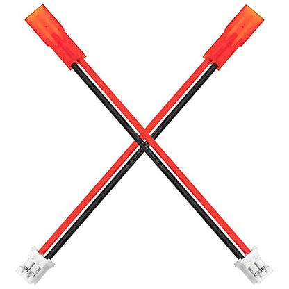 12Pack ShareGoo JST to PH2.0 2Pin Adapter with 3.14" 22AWG Cable Wire Compatible with Blade mCP-X Use E-Flite 120 SR Battery & Axial SCX24 1/24 RC Car Charging