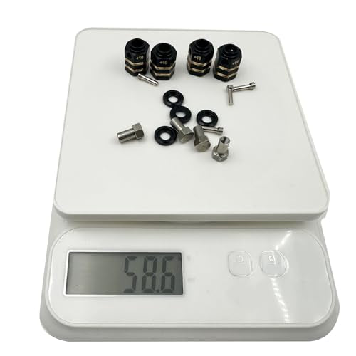 12mm Wheel Hex Hub Extension Adapters for TRX4 TRX6 RC Crawlers, CNC Machined Brass Wheel Spacers (15mm) - style: 15mm