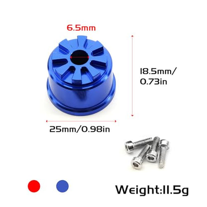 Aluminum Differential Locker Shell Diff Lock Cover RC Replacement Upgraded Parts for 1/10 TRAXXAS Summit RC Car, Blue - color: Blue Diff Shell