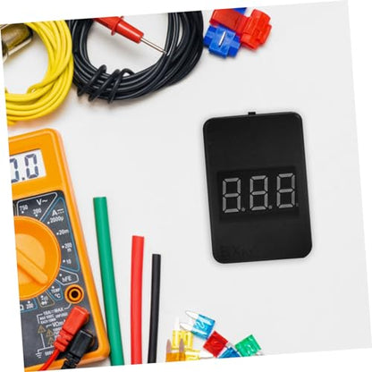 GLEAVI Battery Capacity Checker Low Voltage Alarm Rc Lipo Battery Monitoring Tool Led Display Compact Design for Easy Carrying and Usage