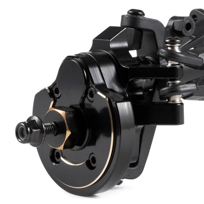 Heavy Brass Weights Front Rear Portal Cover for Capra SCX10 III AR45P CP43 | Weight 108g, Black Hard Coating, Fits 1/10 RC Crawler 4WS LCG Comp Builds
