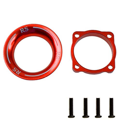 ShareGoo Metal Cooling Fan Cover Air Inlet Channel for 25mm x 25mm ESC Cooling Fan Heatsink Fit 1/8 1/10 1/12 1/16 RC Car ESC,Mounting Hole Distance 20mm (Red) - color: Red
