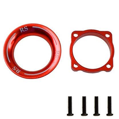 ShareGoo Metal Cooling Fan Cover Air Inlet Channel for 25mm x 25mm ESC Cooling Fan Heatsink Fit 1/8 1/10 1/12 1/16 RC Car ESC,Mounting Hole Distance 20mm (Red) - color: Red