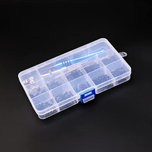 319PCS RC Screw Kit M2 M2.5 M3 Screws Bolt & Nuts Swing Arm Pin Hardware Fastener Replacement Wrench for Wltoys 144001 124018