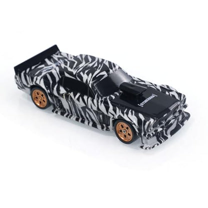 TOUCAN RC HOBBY 1:43 Ready to Run Race Car Gyro Drift Car 4WD Traffic Cones Mini Model for Ages 14+ with a Gyro (Camouflage) - color: Camouflage