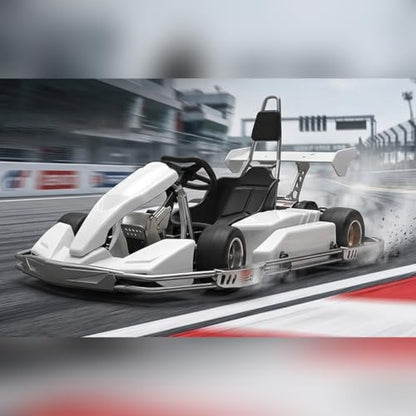 JDM-298A 1/10 Scale RC Car DIY Assemble Kit, 2.4GHz Carbon Fiber Chassis RC Drift Kart Model with 3-in-1 ESC, 30000 RPM Brushed Motor for Adults (KIT Basic Version) - color: Kit Basic Version