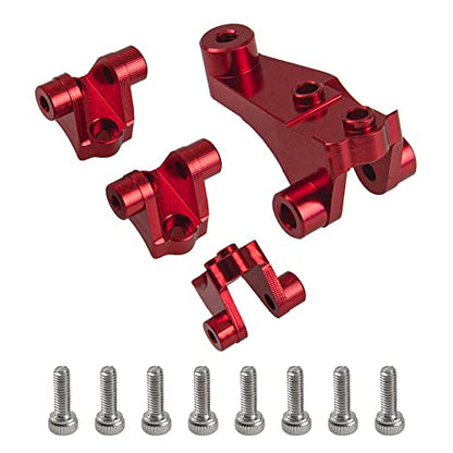 Aluminum Alloy Axle Mount Set Suspension Links Stand Compatible with TRX-4 TRX-6 8227 1/10 RC Crawler Car Upgrade Parts (Red) - color: Red