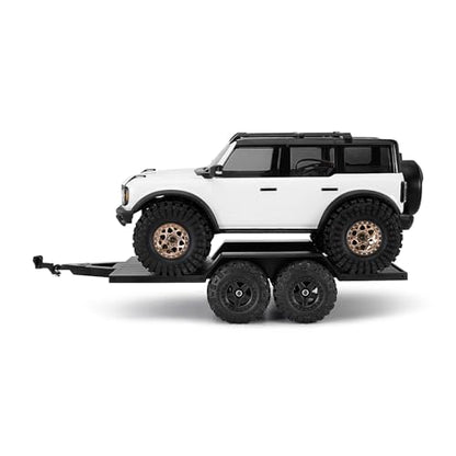 INJORA Utility Trailer with Hitch for 1/18 RC Crawler Car TRX4M Upgrade