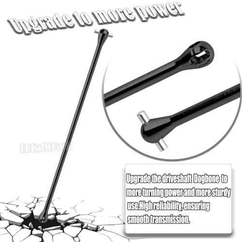 RC Drive Shaft Dogbone Upgrades Part for 1/5 KRATON 8S BLX Outcast 8S BLX,Centor Driveshaft Axles Dogbone Part,Black - color: Black - (3pcs Axles Dogbone)