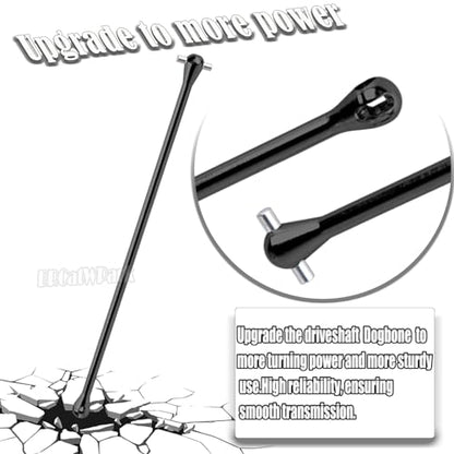 RC Drive Shaft Dogbone Upgrades Part for 1/5 KRATON 8S BLX Outcast 8S BLX,Centor Driveshaft Axles Dogbone Part,Black - color: Black - (3pcs Axles Dogbone)