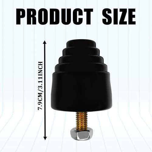 2 PCS Suspension Bump Stopper, Rubber Rear Suspension Shock Bump Stop Block with Screw Kit, Universal Shock Absorbers Bump Stops Replacement for Cars Trucks and Off-road Vehicles