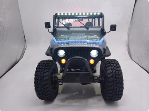 for Axial Scx10 Light Bar Kit,RC Car Top Light Headlights Lighting Taillight Kit for Axial 1/10 SCX10 III for Jeep CJ-7 RC Car Vehicle Lighting (1)