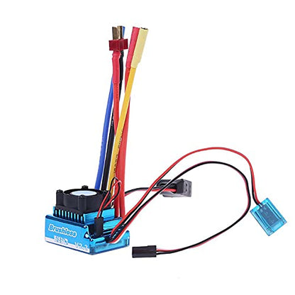 HUIOP 1/8 Car ESC, 120A Brushless Speed Controller ESC for 1/8 1/10 1/12 Car Crawler
