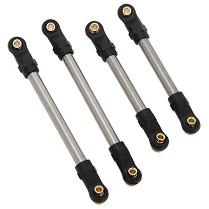MEUS RACING SCX24 Links High Clearance Chassis Steering Links Set 10pcs 132mm Wheelbase for SCX24 C10 Bronco Wrangler 1/24 RC Crawler Car - size: 132mm