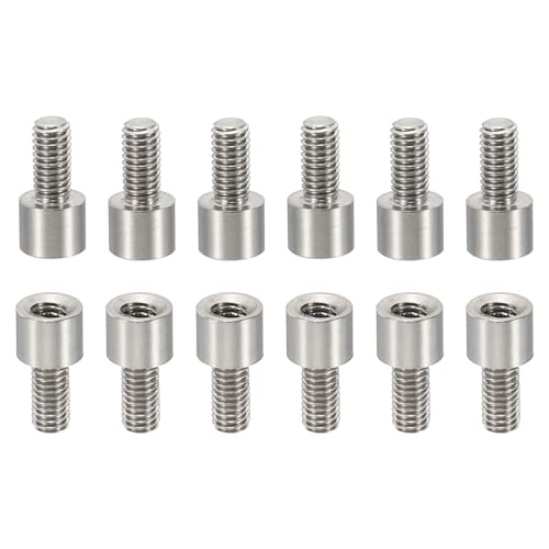 PATIKIL 24pcs M3 Standoffs, M3 4+6mm Spacer Standoffs Steel Threaded Standoffs Screws Kit 3mm ID 5mm OD Metric Male Female Thread Adapters for Circuit Board PCB RC Drones Motherboard - size: 4+6mm L