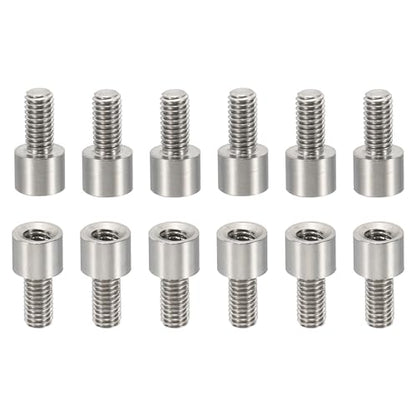 PATIKIL 24pcs M3 Standoffs, M3 4+6mm Spacer Standoffs Steel Threaded Standoffs Screws Kit 3mm ID 5mm OD Metric Male Female Thread Adapters for Circuit Board PCB RC Drones Motherboard - size: 4+6mm L