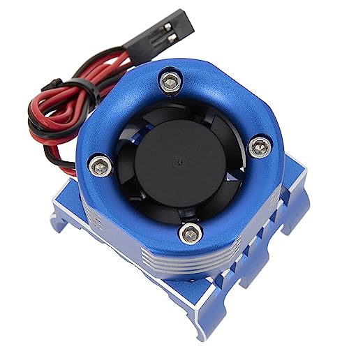 DKKY RC Motor Cooling Fan Heatsink 21000RPM 36mm for Traxxas TRX4 TRX6 Axial SCX10 540 550 1406 1410 1415 1412 Motor (Blue) - style: Blue