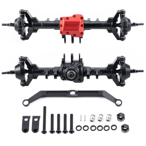 Front Axles Set+4mm Extended Aluminum Complete Axles | For TRX4M Upgrade 1/18, RC Crawler Car - size: Extended Front Axle