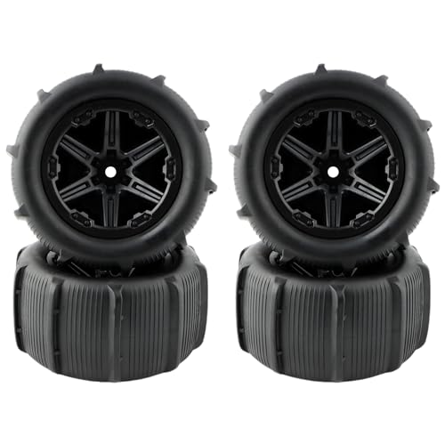 1:14 Paddles Buggy Tires Hex 12mm Wheels for Snow Sand 1:14 14301 14302 H14MK JC14EP HP141S HP141 14209 14210 RC Car(4 Pieces) - color: 4pcs, size: 1:14