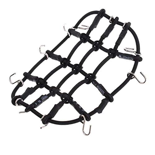 misppro RC Crawler Luggage Net Roof Rack Hook for 1/10 1/18 SCX10 D90 Black