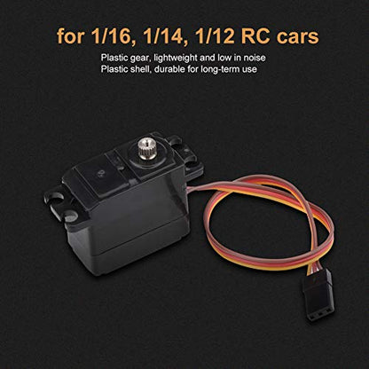 Rc Car Servo, 2.2Kg Metal Gear Servo Remote Control Accessory for 1/16 1/14 1/12 Rc Car