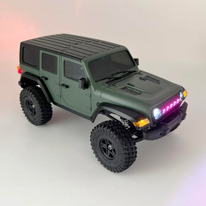 WPLDEWAN 1/18 RC Crawler RC Jeep Remote Control Truck Off Road | RC Rock Crawler 4x4 RTR All Terrain 370 Brushed Motor 2.4GHz Full Proportional 3 Range Speed Hobby Model Adult