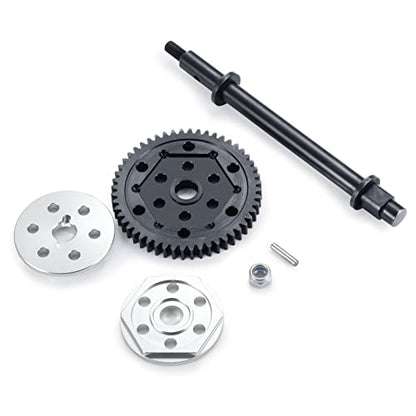 Gearbox Gear Modification Kit for Axial SCX6 JLU Jeep Trail Honcho | Metal Steel Motor Gear Set AXI05000 AXI05001 1/6RC Crawler Truck Buggy Upgrade Parts