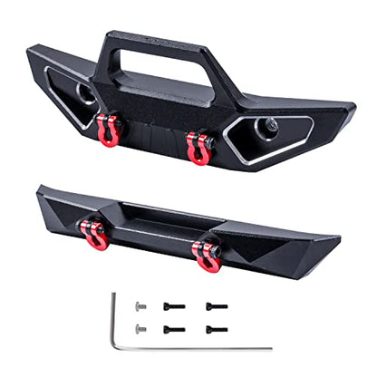 Aluminum Front&Rear Bumper for AXIAL SCX24 Jeep JLU AXI00002 1/24 RC Crawler Car Upgrade