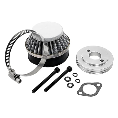 FLMLF Air filter Set for 1/5 RC Hpi Baja Rovan King Motor 5B 5T 5SC Losi 5ive T FG GoPed (Gray metal)