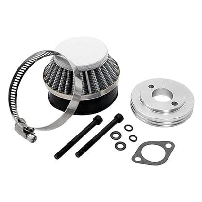 FLMLF Air filter Set for 1/5 RC Hpi Baja Rovan King Motor 5B 5T 5SC Losi 5ive T FG GoPed (Gray metal)