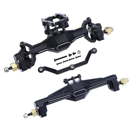 RC Crawler Axle for TRX-4M K10 Ground Clearance +5.5MM Aluminum Alloy CNC Upgraded Front Rear Portal Axle Assembly Axles Kit 1/18 rc Car(Rear and Front) - size: Rear and Front