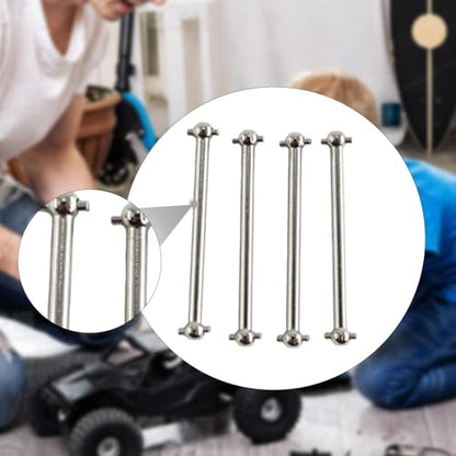 kowaku 4 Pieces RC Car Metal Dog Bone Shaft Spare Parts Remote Control Car Dogbones Accessory for Wltoys 244016 1:24 Scale RC
