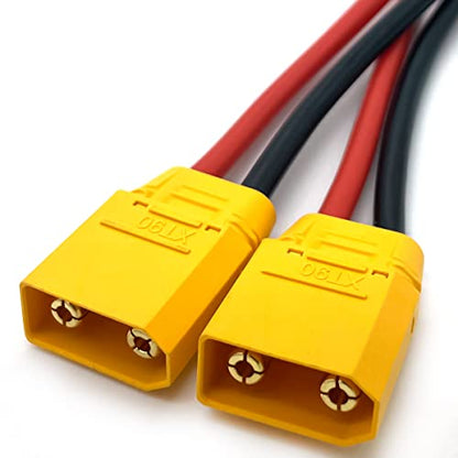 XT90S XT-90 Plug Parallel Battery Connector Cable XT90 Connector Style Parallel Y-Harness for Quadcopters Multirotors RC LiPo Battery - style: XT90S Parallel Connector