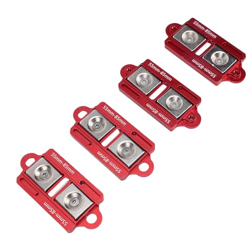 RC Car Shell Columns Adjustable Magnet Body Mounts for 1/8 1/10 Scale, Durable Aluminum Alloy, 4PC Set
