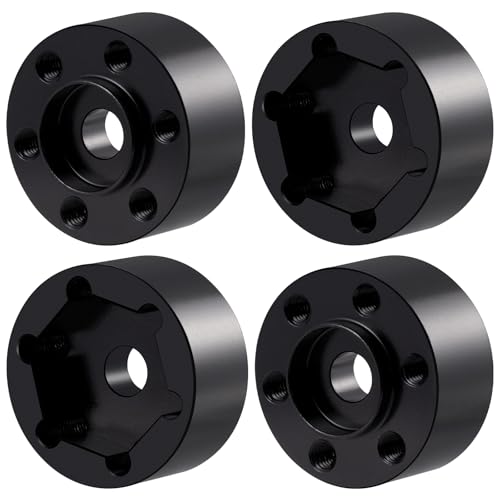 4Pcs RC Aluminum Wheel Hex Hub 15mm Offset Extension Hex Drive Adapter for 1.9/2.2inch Beadlock Wheel Rim Compatible with Axial SCX10 90046 Redcat TRX4 Gen7 D90 CC01 1/10 RC Crawler