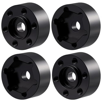 4Pcs RC Aluminum Wheel Hex Hub 15mm Offset Extension Hex Drive Adapter for 1.9/2.2inch Beadlock Wheel Rim Compatible with Axial SCX10 90046 Redcat TRX4 Gen7 D90 CC01 1/10 RC Crawler