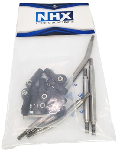 NHX RC Stainless Crawler Steering Links & Panhard Bar Set for Redcat GEN8