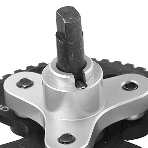 Aluminum Steel Differential Slipper Clutch, Slipper Clutch Assembly, 54T Aluminum Steel Differential Gear Slipper Clutch for Traxxas Slash 4x4 1/10 RC Car (Silver) - color: Silver