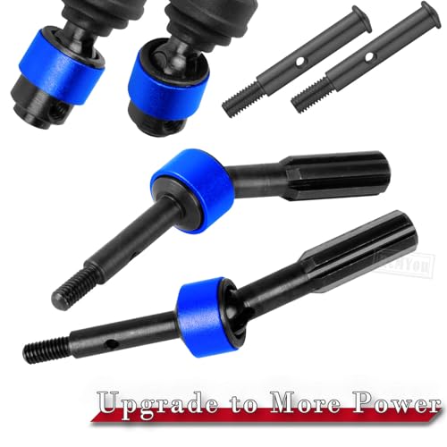 Rear Drive Shaft CVD & Front Axles Upgrades Part for 1/10 Slash 2WD/Slash VXL 2WD,Stainless Steel #45 Driveshaft with Hex,Navy Blue - color: Navy Blue - Parts