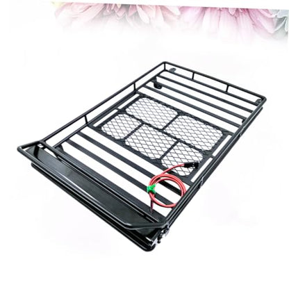 ULTECHNOVO 1:10 Scale Crawler Car Luggage Rack Roof Cargo Bracket Storage Shelf and - size: 24.80X14.10X2.30CM