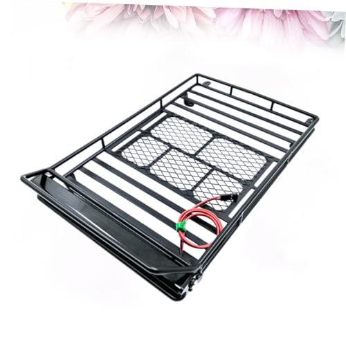 ULTECHNOVO 1:10 Scale Crawler Car Luggage Rack Roof Cargo Bracket Storage Shelf and - size: 24.80X14.10X2.30CM