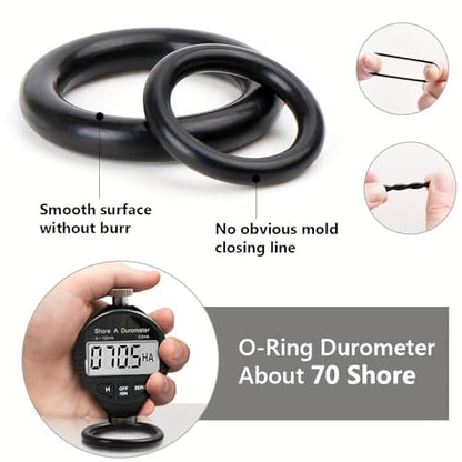 950Pcs O-Ring O Rings Assortment Kit, Sizes up to 25mm, Nitrile Rubber for Automotive Plumbing, Black - style: 20 Size/950 Pcs