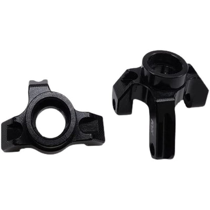 KYX Racing Aluminum Front Steering Knuckle Upgrades Parts Accessories for 1/18 RC Crawler Car LOSI Mini-B Brushed Mini-T Buggy