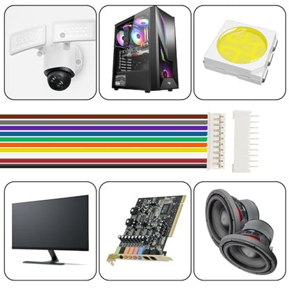 40Pcs jst ph 2.0 Connectors kit 10 pin Connector Include 20pcs Mini Connector Plug Female with 150mm Cable Wire & 20 pcs Male Micro - size: Jst-2.0-Ph-10Pin-20pcs