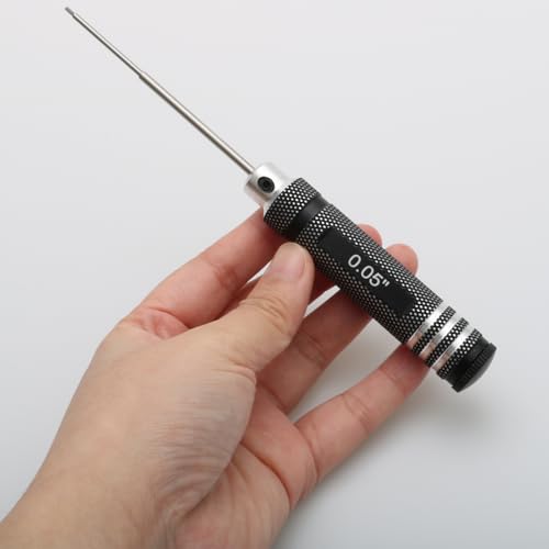 SAE Hex Key Screwdriver Set - 4-Piece Straight Handle Driver 0.05"/5/64"/1/16"/3/32" Hand Steel Allen Wrench Repair Tool for Hobby/RC/Drone/Model Aircraft Maintenance - color: 4pcs Kit