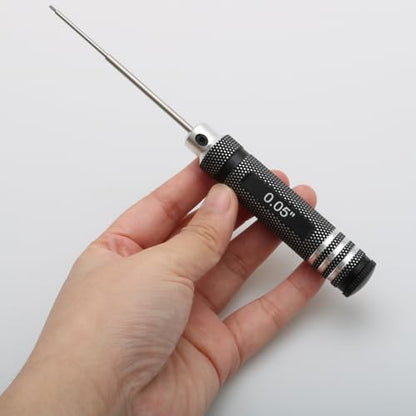 SAE Hex Key Screwdriver Set - 4-Piece Straight Handle Driver 0.05"/5/64"/1/16"/3/32" Hand Steel Allen Wrench Repair Tool for Hobby/RC/Drone/Model Aircraft Maintenance - color: 4pcs Kit