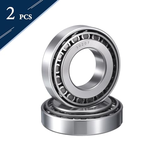 2 Pack 30207 Tapered Roller Bearing Cone and Cup Set | 35mm Bore 72mm OD 18.5mm Cup Width, Chrome Steel Wheel Bearings, ABEC-3 - size: 30207