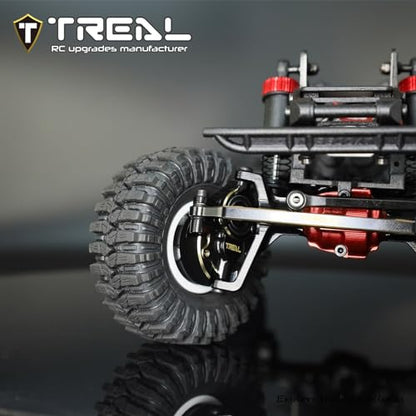 TREAL Brass Front Steering Knuckles Inner Portal Covers Housing 27g/Pair Weights Upgrades for 1/18 Redcat Ascent 18 Crawler